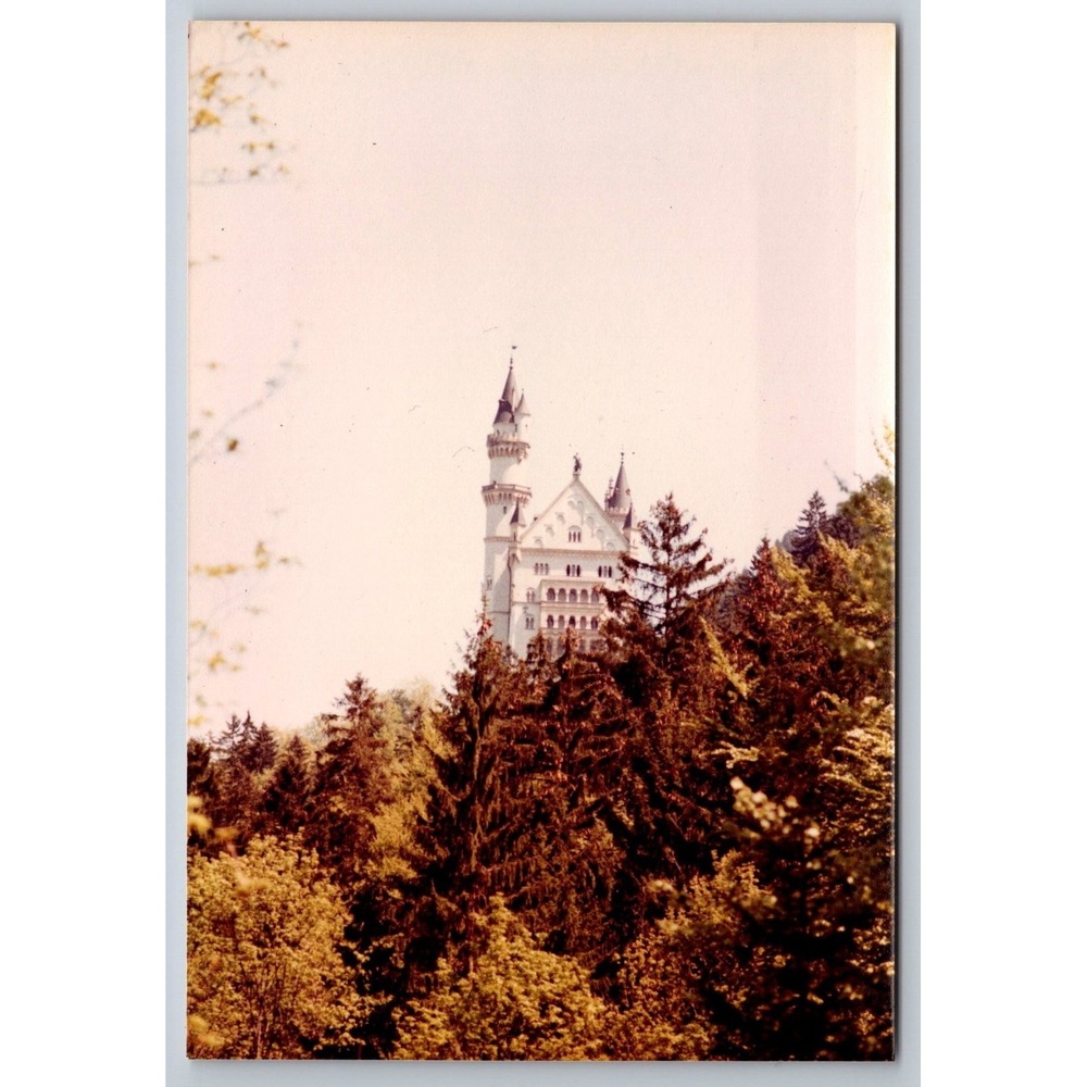 Neuschwanstein Castle Vintage Snapshot Photo Germany Architecture Travel 1960s